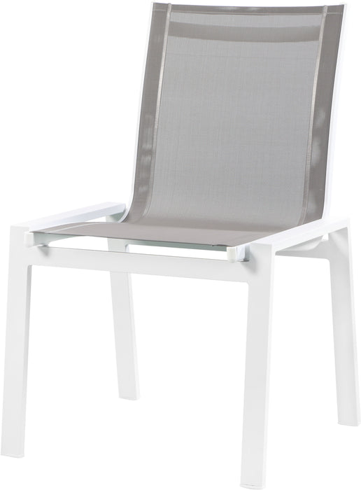 Nizuc - Outdoor Patio Dining Chair With White Frame (Set of 2) - Simple Home Plus