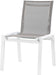 Nizuc - Outdoor Patio Dining Chair With White Frame (Set of 2) - Simple Home Plus