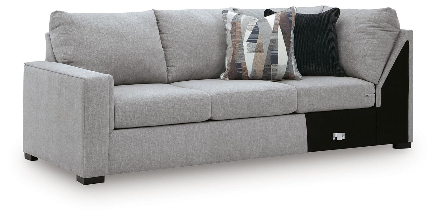 Lakepoint - LAF Sofa With Corner Wedge - Nickel - Simple Home Plus