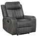 Raelynn - Upholstered Track Arm Recliner - Simple Home Plus