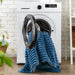 Avril - King/California King Fluffy Ribbed Plush Comforter Set - Blue Ombre - Simple Home Plus
