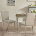 Fiona - Upholstered Dining Chair With Turned Wood Legs (Set of 2) - Light Gray - Simple Home Plus