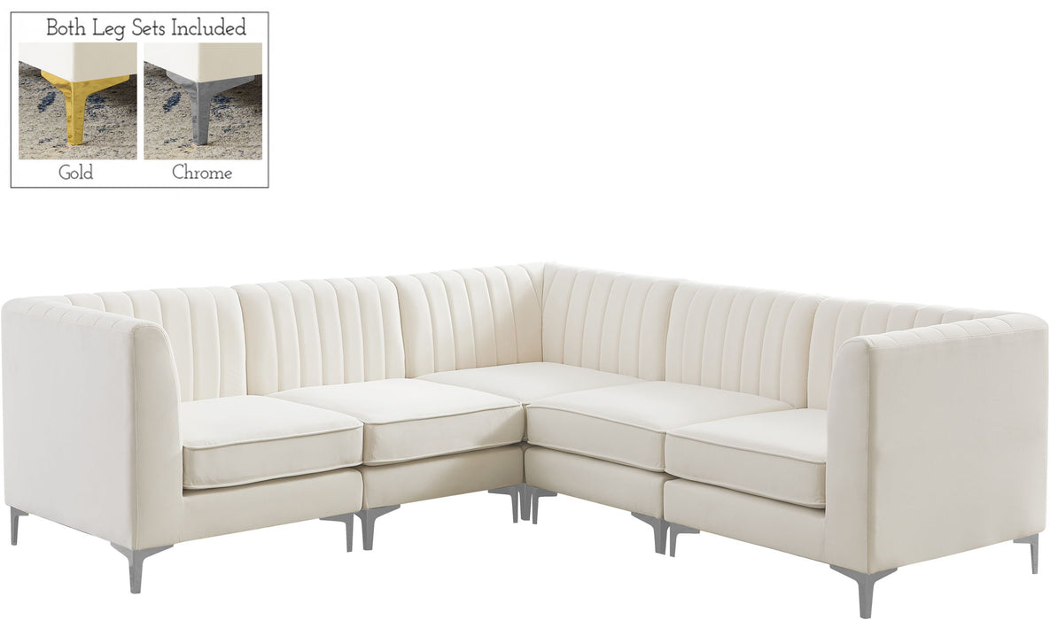 Alina - 5 Piece Modular Corner Sectional - Simple Home Plus