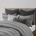 Rhea - King Duvet Cover Mini Set - Gray / Black - Simple Home Plus