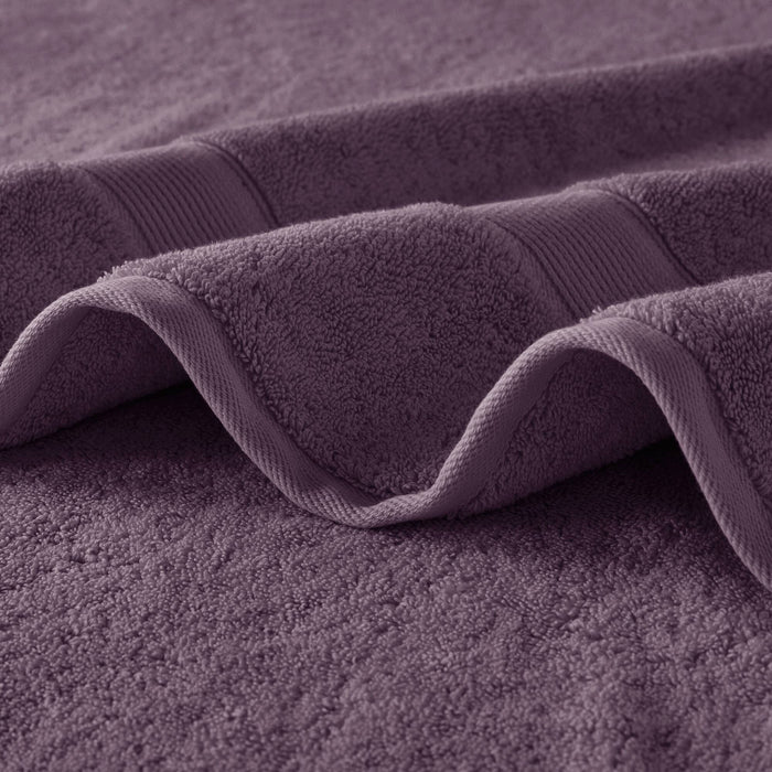 800GSM - 8 Piece Antimicrobial Towel Set - Purple - Simple Home Plus