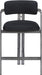 Aurum - Vegan Leather Upholstered Counter Stool With Gray Base - Simple Home Plus