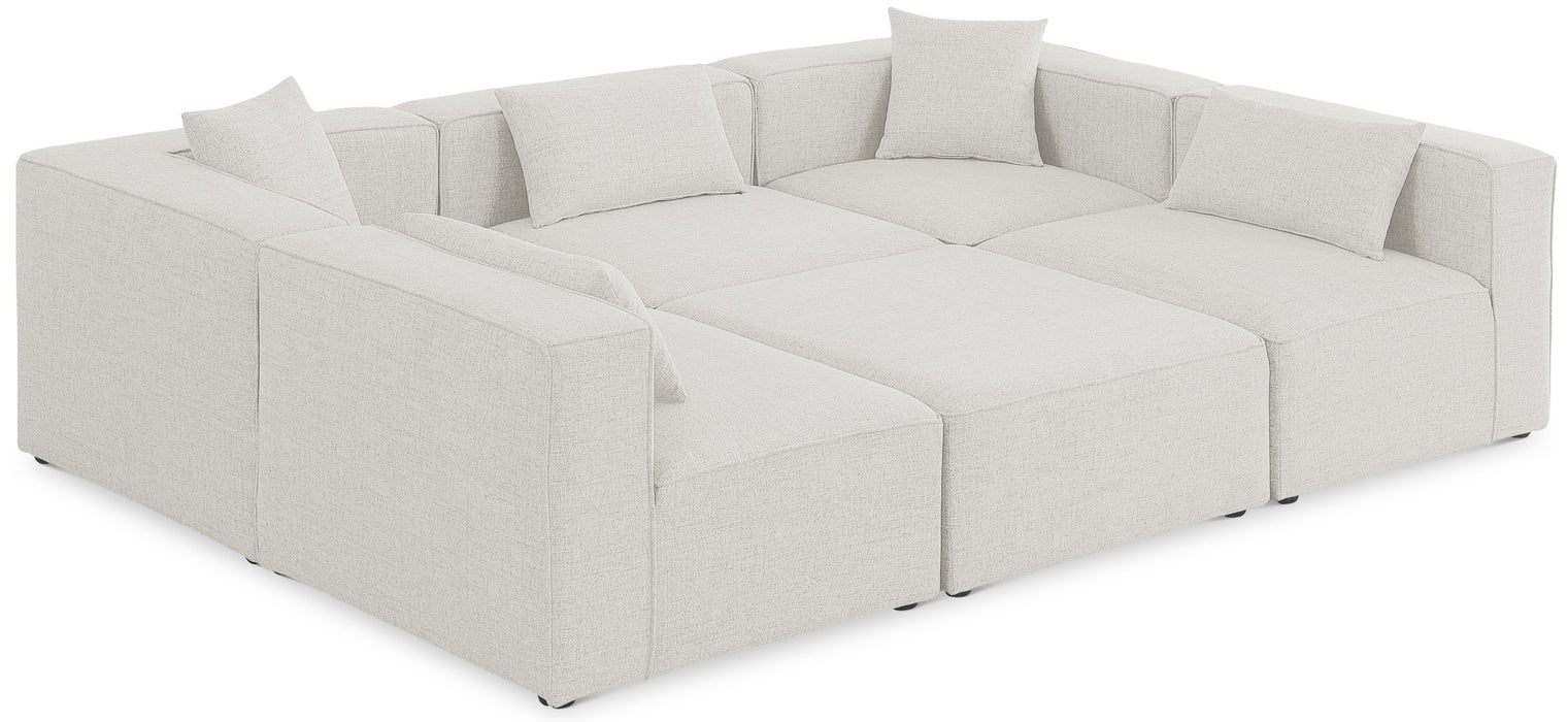 Cube - Linen 6 Piece Modular Sectional - Simple Home Plus
