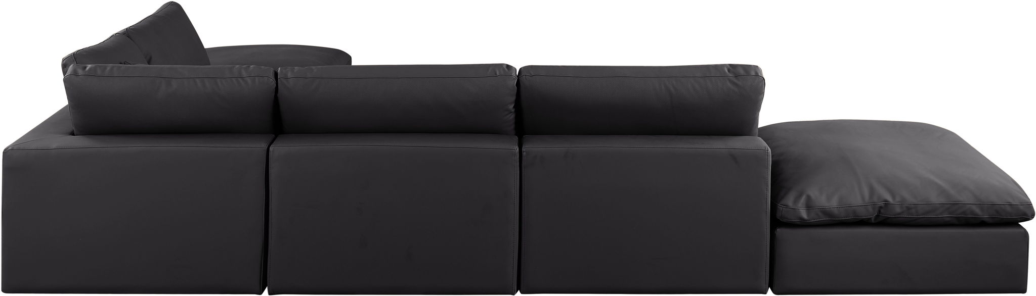Comfy - 6 Piece Faux Leather Modular Sectional - Simple Home Plus