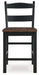 Valebeck - Black / Brown - Barstool (Set of 2) - Simple Home Plus