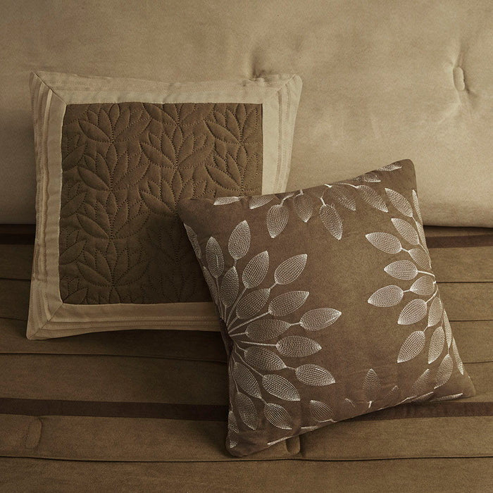 Palmer - King Piece Comforter (Set of 7) - Natural - Simple Home Plus
