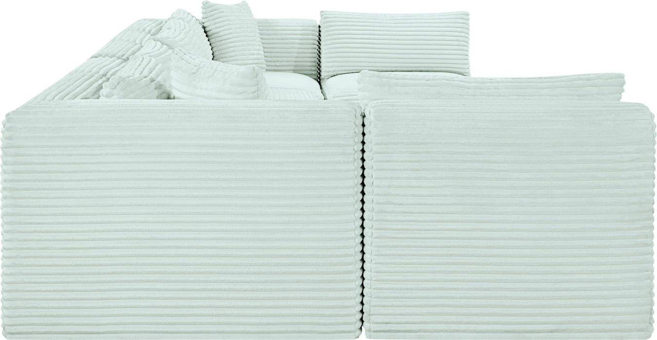 Shaggy - 7 Piece Modular U-Shaped Armless Sectional - Simple Home Plus