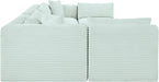 Shaggy - 7 Piece Modular U-Shaped Armless Sectional - Simple Home Plus
