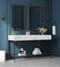 Marmo - Engineered Marble Bathroom Vanity With Black Base - Simple Home Plus