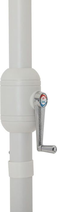 Amalfi - Aluminum Patio Umbrella - Black Base / White Pole - Simple Home Plus