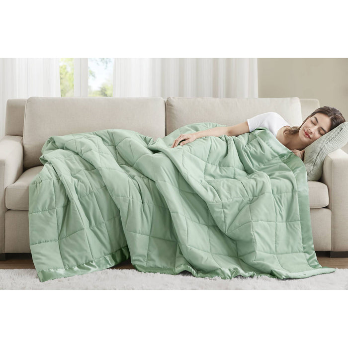 Windom - King All Season Hypoallergenic Blanket With 3M Scotchgard - Seafoam - Simple Home Plus