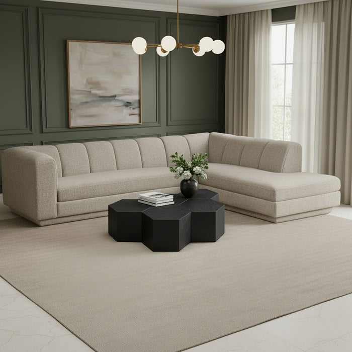 Modari - Sectional - Beige - Simple Home Plus