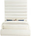 Adam - Boucle Fabric Bed With 89" Headboard - Simple Home Plus
