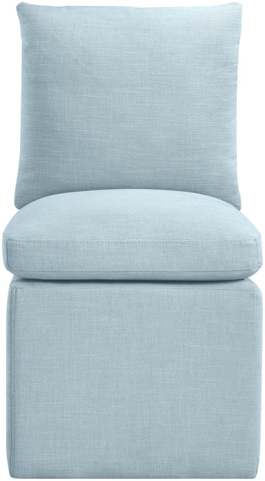 Nelori - Linen Textured Performance Fabric Upholstered Dining Chair (Set of 2) - Simple Home Plus