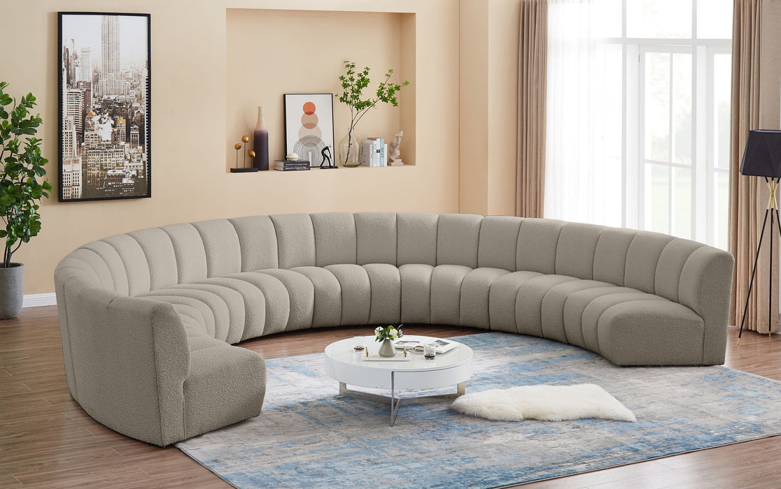 Infinity - 8 Piece Boucle Modular Sectional - Simple Home Plus