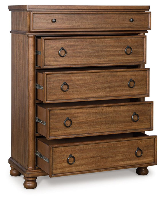 Rowlenstown - Five Drawer Chest - Simple Home Plus