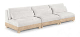 Turin - Chenille Fabric Upholstered Modular Sectional - White - Simple Home Plus
