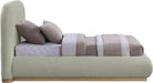 Vaughn - Chenille Bed With Natural Base - Simple Home Plus