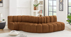 Arc - Velvet 5 Piece Modular Sofa - Saddle - Simple Home Plus