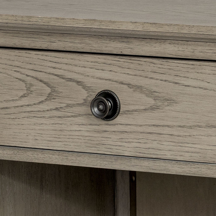Victoria - One-Drawer Nightstand With Shelf - Reclaimed Gray - Simple Home Plus
