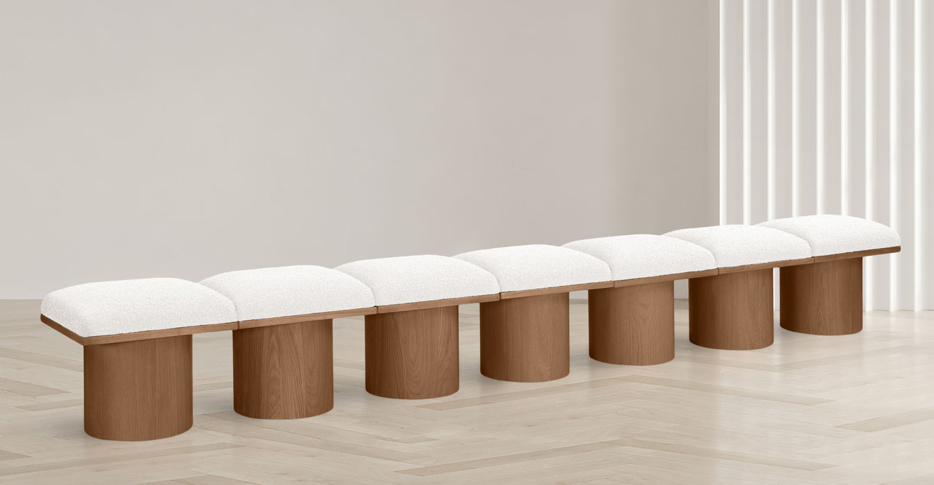 Pavilion - 7 Piece Modular Bench With Brown Base - Simple Home Plus