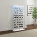 Montara - Tempered Glass Wine Storage LED Curio Cabinet - Chrome - Simple Home Plus