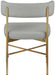 Rivage - Durable Dining Chair With Gold Frame (Set of 2) - Simple Home Plus
