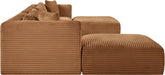 Shaggy - Fabric 7 Piece Modular Sectional With 2 Ottomans - Simple Home Plus