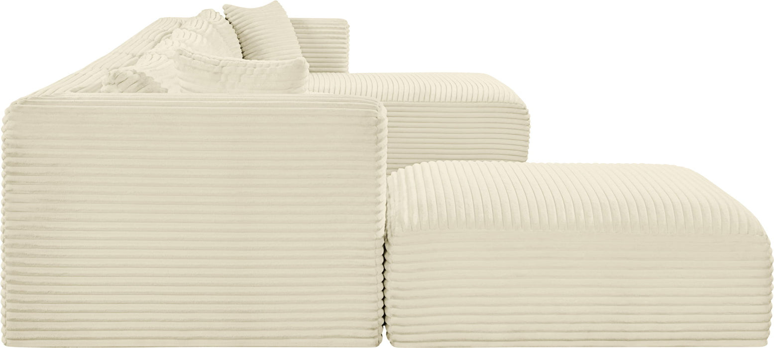 Shaggy - 6 Piece Modular Sectional With Chaise And Ottoman - Simple Home Plus