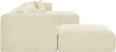 Shaggy - 6 Piece Modular Sectional With Chaise And Ottoman - Simple Home Plus