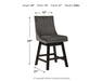 Tallenger - Swivel Barstool (Set of 2) - Simple Home Plus