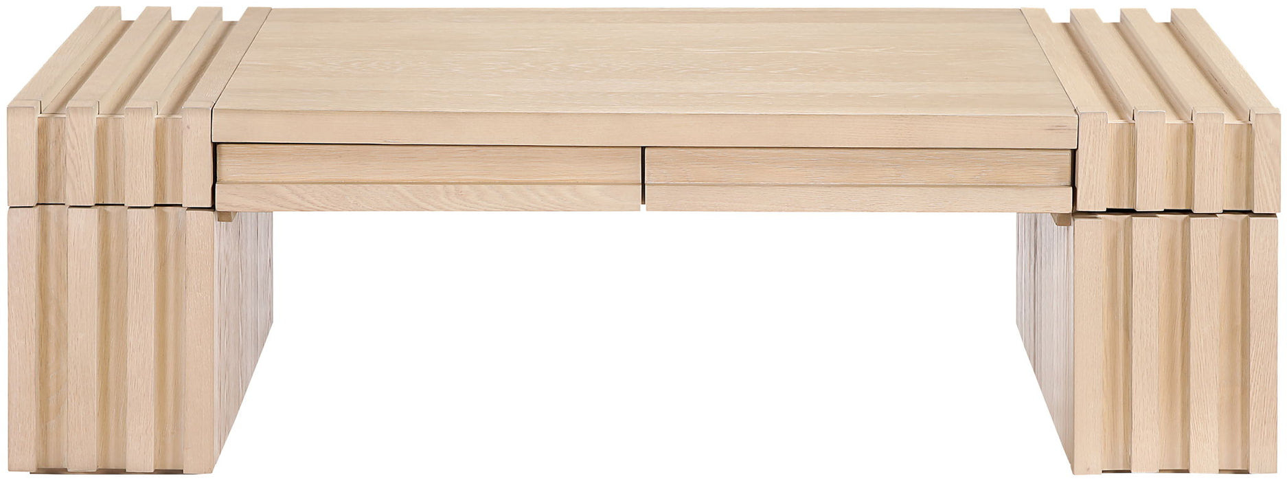 Stanton - Oak Veneer And Solid Wood Table - Simple Home Plus