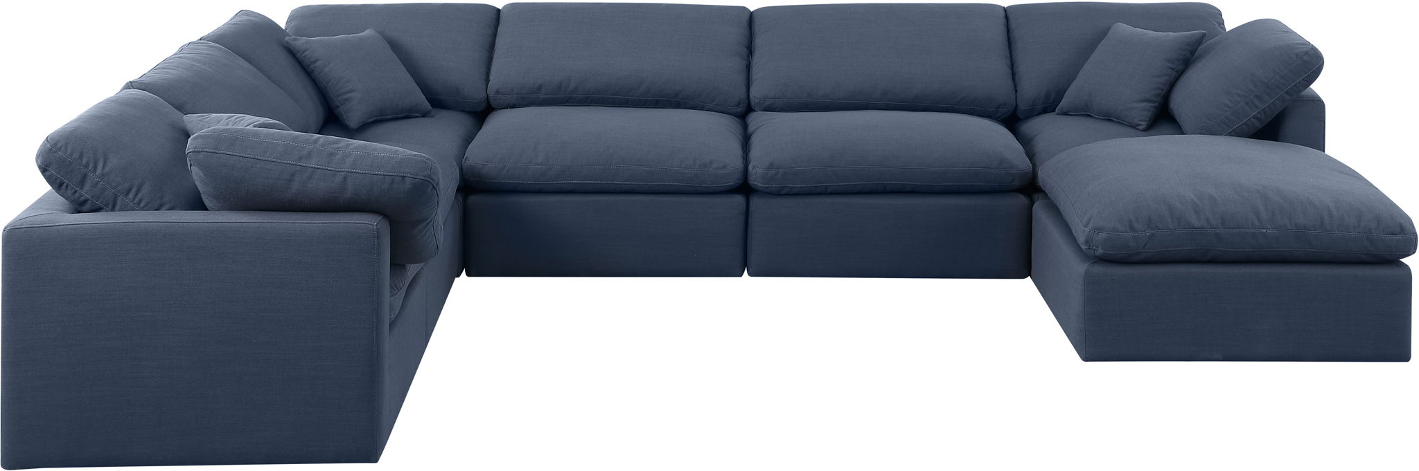 Indulge - Linen 7 Piece Modular Sectional - Simple Home Plus