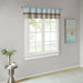 Amherst - Polyoni Pintuck Window Valance - Blue - Simple Home Plus