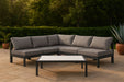 Nizuc - Outdoor Patio 5 Piece Modular Sectional With Gray Frame - Simple Home Plus