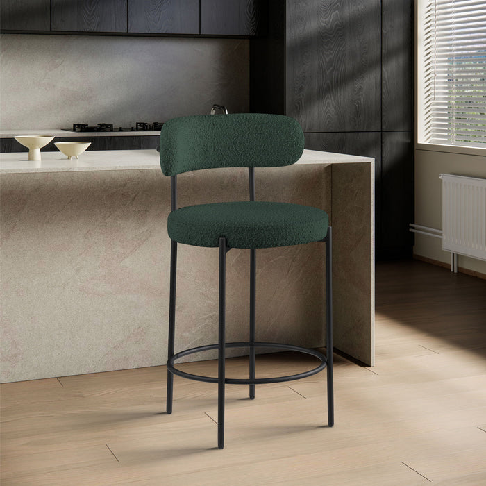 Beacon - Boucle Fabric Stool (Set of 2) - Simple Home Plus