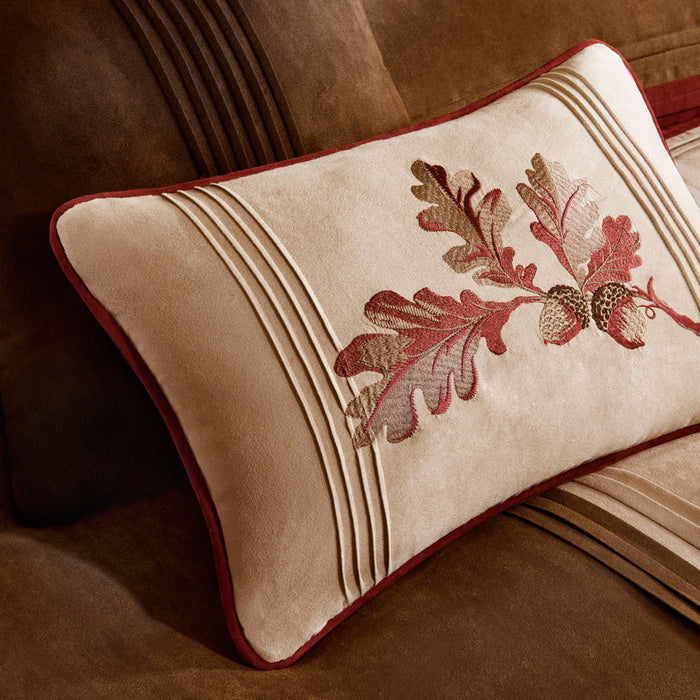 Jackson Blocks - King Piece Comforter (Set of 7) - Red - Simple Home Plus