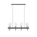 Fairmount - 8 Light Traditional Chandelier With Drum Shades - Black / Silver - Simple Home Plus