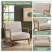 Novak - Mid-Century Modern Accent Armchair (Set of 2) - Cream - Simple Home Plus