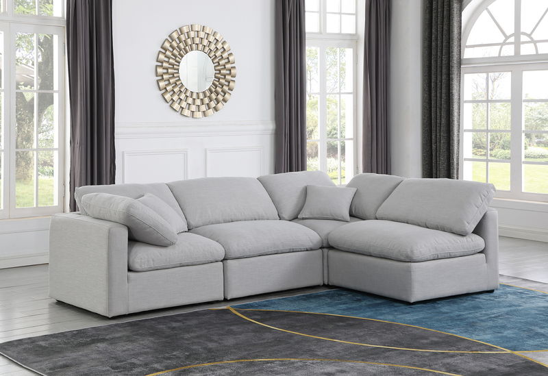 Indulge - Linen 4 Piece Modular Sectional