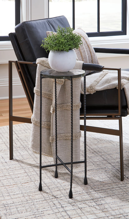 Newgoren - Clear / Black - Accent Table - Simple Home Plus