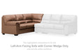 WillowBend - LAF Sofa With Corner Wedge - Caramel - Simple Home Plus