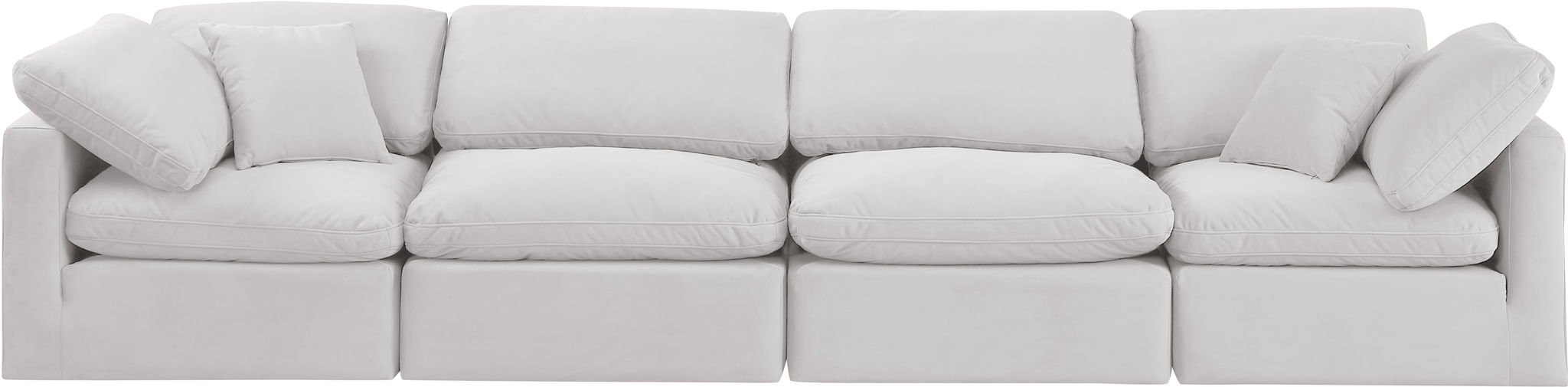 Indulge - Velvet 4 Seat Modular Sofa - Simple Home Plus