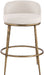 Ferro - Performance Fabric Upholstered Bar Stool - Antique Brass - Simple Home Plus