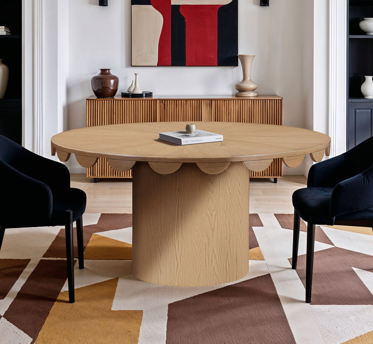 Dahlia - Oak Veneer Dining Table - Simple Home Plus