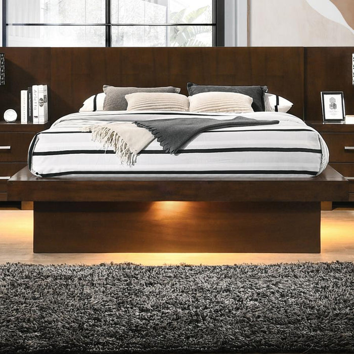 Jessica - Wood LED Panel Bed - Simple Home Plus